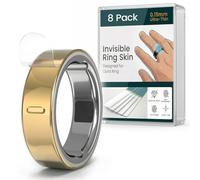 8 Pack Ultra-Thin Clear Skin Cover Compatible with Oura Ring Gen 4/Gen 4 Ceramic/Oura Gen 3, Invisible Transparent Anti-Scratch Protective Film Protector Smart Rings Accessories