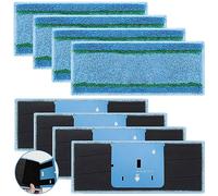 8 Pack Upgraded M6 Wet Mopping Pads for iRobot Braava Jet M6 Series (6110) (6012) (6112) (6113) Ultimate Robot Mops, New Sticky Design, Detachable, Washable and Reusable M6 Pads Accessories Parts