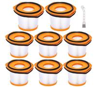8 Pack Vacuum Filter Replacement for Shark WS620 WS632 WS630 Filter,Combatible With Shark Wandvac System WS633 WS632RGBRN WS632PKBRN WS632GNBRN WS632GDBRN WS632BLBRN, Replacement to Part # XFFWV360