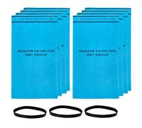 8 Pack Wet Dry Filter Bags Compatible with WORKSHOP WS01025F2, Craftsman 9-38737, MultiFit VF2000, Select 2-1/2 to 5-Gallon Shop Vac Vacuum Stinger Craftsman Husky (with 3 Retaining Bands)