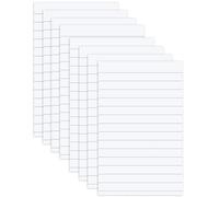 (8 Pack) White Sticky Notes 480 Sheets,100 x 150 mm Large Lined Sticky Pads, Clean and Minimalist Design,Super Self-Stick Notes for Office Memos, Study Notes, and Organised Reminders