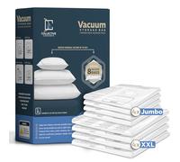 8 pack XXL Jumbo Vacuum Storage Bags - Vacuum Seal Bags for Clothing, Bedding, Blankets - Storage And Organization - Space Saver Vacuum Storage Bags - 4XXL (47x35in) + 4Jumbo (39.5x31.5in)