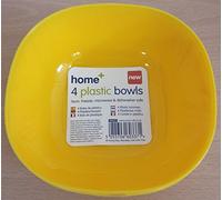 8 Pack Yellow Plastic Bowls 16cm Party Event Picnic BBQ Buffet Great Value