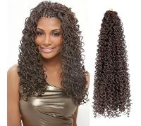 8 Packs 55 Inch Wavy Small Braids Crochet Hair Knot Curls and Waves with ZiZi Braids Synthetic Hand Crochet Extensions 28 Strands/Pack Ideal for Black Women