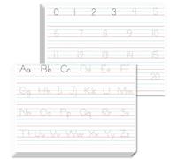 8 Packs Alphabet & Number Whiteboards, Double Sided Dry Erase Board Letters Numbers Tracing Writable and Erasable Handwriting Board for Kids, Students, Classroom and Home (Each Measures 12” x 9”)