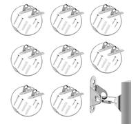 8 Packs Cabinet Safety Straps, Metal Furniture Wall Anchors Kit, Wardrobe Wall Safety Fixings, Anti Tip Furniture Straps, Child Proofing Straps, Baby Safety Kit for Bookshelf Dresser Pet Protecting