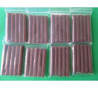 8 packs for 200 lb of yield. 21 mm SLIM snack stick casings for homemade snack sausage. Just add beef, venison, pork etc. 8 PACKS. 5 strands per pack