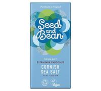 8 Packs of Seed & Bean Org Sea Salt Dark Bar 85g