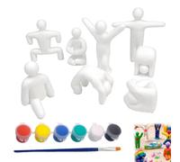8 Paintable Chameleon 3D Printed Figures, Unpainted 3D Printed Figures Multi Poses, Paintable Characters Paintbrush Kit White, Painting Kit for DIY Art and Family Games, 1.37 to 3.75 inches ，B