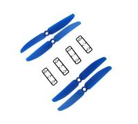 8 Pair 5030 Propeller Prop 5x3 CW CCW ABS Compatible With Quadcopter Models QAV250 C250 Universal Fit(blue)