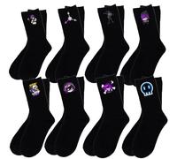 8 Pair Murders Drones Thermal Socks Women Men, Warm Winter Thick Socks, Work Socks, Running Sports Hiking Walking Cotton Socks (Black)
