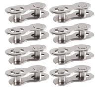 8 Pairs Bicycle Chain Link Connector,Bicycle Missing Link,Bike Chain Links,for 11 Speed Chain Quick Link,li/nk Coupling Parts Reusable bic/ycle Accessories,for Mountain Road Bike ch/ain Repair