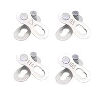 8 Pairs Bike Chain Link for 6 7 8 910 11 Speed Bicycle Missing Link Quick Release Silver Steel Bike Chain Reusable Bike Connector Accessories