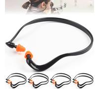 8 Pairs Ear Plugs Banded for Shooting Range Noise Cancelling Reusable Washable Ear Protection with Silicone Tips for Construction Lawn Mowing Welding Worker Shooter Hearing Protection