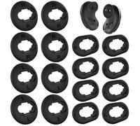 8 Pairs EarBuds Ear Tips, Soft Silicone Anti-Slip Ear Adapter, Black Wireless Bluetooth Headphones Earbuds Sets, Replacement Accessories Compatible with Samsung Galaxy Buds Live Earphones