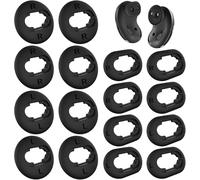 8 Pairs EarBuds Ear Tips, Soft Silicone Anti-Slip Ear Adapter, Black Wireless Bluetooth Headphones Earbuds Sets, Replacement Accessories Compatible with Samsung Galaxy Buds Live Earphones