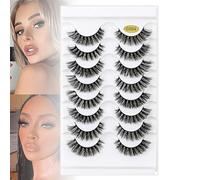 8 Pairs Fluffy(G880-G889)-Reusable-3D Effect,Russian Fake D Curl,Naturally Thick,G887