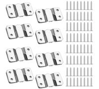 8 Pairs Flush Mount Brackets, Heavy Duty Picture Hooks, Headboard Brackets, French Cleat Picture Hanger, Picture Hooks Heavy Duty, Heavy Mirror Hanging Kit, Headboard Fixings, Picture Frame Hooks