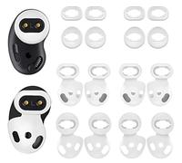 [ 8 Pairs ] Galaxy Buds Live Ear Tips Wing Tips, Non-Slip Anti-Slip Sound Leakproof Silicone Earbuds Replacement Cover Accessories Compatible with Samsung Galaxy Buds Live White S/L