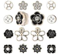 8 Pairs Hijab Magnets, Anti Exposure Fixed Magnetic Modesty Pins for Low Cut Tops, Dress Pins for Cleavage, Multi-Use Muslim Scarf Shirt Pin Badges