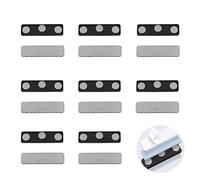 8 Pairs Magnetic Curtain Clips - Curtain Magnets, No-Sew Straps for Blackout Curtains, Sheer Curtains, Patio Curtains & Shower Curtains, Easy to Install Curtain Magnet