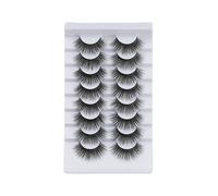 8 pairs, thick and curled false eyelashes, one-piece eyelashes, enlarge the eyes