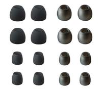 8 Pairs XS/S Extra Small Ear Tips - Fit for Small Ears, Universal Replacement Tips for Most in-Ear Earbuds, Black