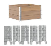 8" Pallet Collar Hinges - 4 PCS Raised Garden Bed Corner Brackets Kit for Custom-Depth Raised Beds, Compost Bins, and Planter Boxes