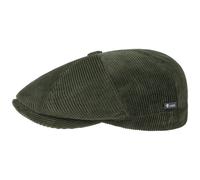 Lipodo Men s 8-Panel Cord Flat Cap - Cotton Flat Cap - Italian-Made Ivy Cap - Plain Color Peaked Cap - Fall/Winter - Regular-fit Style - Lined Winter hat Olive M (56-57 cm)