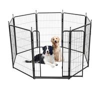 8 Panel Heavy Duty Dog Playpen - 96x102cm Indoor/Outdoor Puppy Pen, Cat Playpen for Small Animals, Portable Pet Pen with Quick Setup, Rabbit Duck Whelping Pen