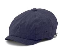 8-Panel Newsboy Cap for Men Women - Summer Cotton Vintage Baker Boy Hat, Classic Unisex Flat Top for Outdoor Daily (UK, Alpha, One Size, Dark Blue)