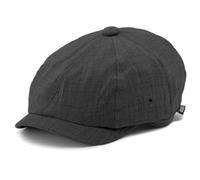 8-Panel Newsboy Cap for Men Women - Summer Cotton Vintage Baker Boy Hat, Classic Unisex Flat Top for Outdoor Daily (UK, Alpha, One Size, Black)