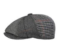 8 Panel Patchwork Flat Cap by Lipodo