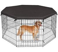 8 Panel Playpen Cover Dog Playpen Cover Puppy Playpen Top Covers Fits 24 Inch 8 Panels Regular Octagon Metal Exercise Pet Play Pen for Dogs,Puppies,Rabbits(Not Include Cage)