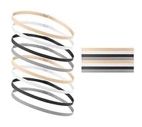 8 PC Sports Headbands, Thin Elastic Headbands Mini Sweat Bands Non Slip Sport Hair Bands Athletic Running Headband Stretchy Hair Bands for Boys Men Women Fitness Cycling Workout Exercise