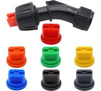 8 PCS 110° Flat Fan Spray Nozzles Set, Garden Sprayers 5 Litre Pressure, 0.1-0.6mm Interchangeable Sprayer Nozzle Tips, for Agricultural Greenhouse Sprayer Tank Garden Weeding Equipment