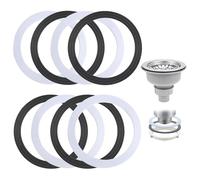 8 Pcs 110 mm Rubber O Rings Seal Washer,Sink Plug Rubber Seal, Gaskets Seal Set for Kitchen Bathroom Valve and Sink Basket Strainer Waste