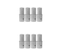 8 Pcs 19mm Metal American Thread Pole Connector for Paint Rollers | Rust Resistant Silver Repair Part, Fits Broom Handles, Squeegee Heads, Floor Scrubbing and Tall Windows