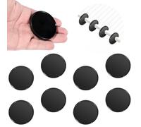 8 PCS 2-Inch Black Plastic Book Binding Discs Binder Rings Discs, Discbound Expansion Disc and Binder Rings for DIY Notebooks Planners