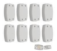 8 Pcs 3 Terminal Electrical Junction Box, Electric Connectors For Wiring, 13A 250V Flex Electric Cable Connector For Indoor Lighting, Electrical Power, Automotive Wiring (White)