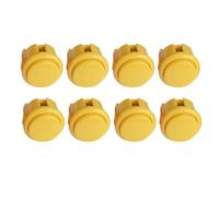 8 Pcs 30mm Arcade Push Buttons, Silent Micro Switch Snap-in Design for Fighting Stick, Compatible with Xbox 360/PS3/PS2 and Hori/MadCatz Joysticks