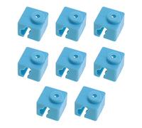 8 Pcs 3D Printer Silicone Sock Hotend for E3D-V5/ Anycubic Kossel/Mega I3/ I3-X/ I3-S/ 4Max PRO Heating Aluminum Block Blue