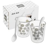 (8 Pcs (4 Cups 4 Spoons), Silver) 4/8/12 Pcs Coffee Tea Resistant Cups Mugs Glasses