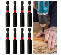 8 Pcs 60mm Magnetic Drill Bit Holder 1/4 Hex Shank Screwdriver Drill Driver Magnetic Bit Holder Extension Hex Bar Holder, Multifunctional Impact Driver Holder for Household Industrial Tools