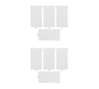 8 Pcs 8 Pcs Air Conditioner Remote Control Back Cover White | Plastic PP Battery Compartment Cover, Universal Replacement for Aa Powered Remotes, Spare Part Storage