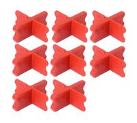 8 Pcs ABS Deck Board Spacers Plastic Gap Tool for Composite Decking Boards 4 Thickness Options 1/16 1/8 3/16 1/4 Inch Green Orange Red Blue Deck Installation Tools (Red)