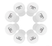 8 Pcs Adjustable Glove Locks for Baseball and Softball, Single-Hole Spring Cord Locks with Thick Plastic Shell, Quick Lace Tightening Solution for Mitts, Black and White(8 white)