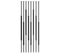 8 Pcs Adjustable Height Room Divider Slats, Metal Frame Privacy Screens, Floor to Ceiling Separation Fences, Space-Saving Partitioning for Home & Office