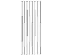 8 Pcs Adjustable Height Room Divider Slats, Metal Frame Privacy Screens, Floor to Ceiling Separator, Space-Saving Partition Fence for Home & Office