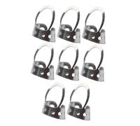 8 Pcs Adjustable Stainless Steel Banjo Finger Picks Set